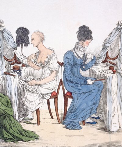 A fashionable lady, pub. 1807 by Richard Dighton